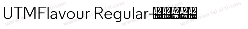 UTMFlavour Regular字体转换